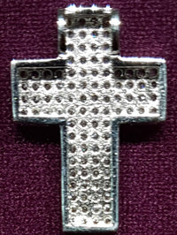 Cross Pendant CZ Micropavé (Silver)