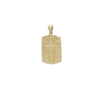 Diamond-Cuts Cross Pendant (14K)