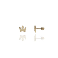 Crown Stud Earrings (14K)