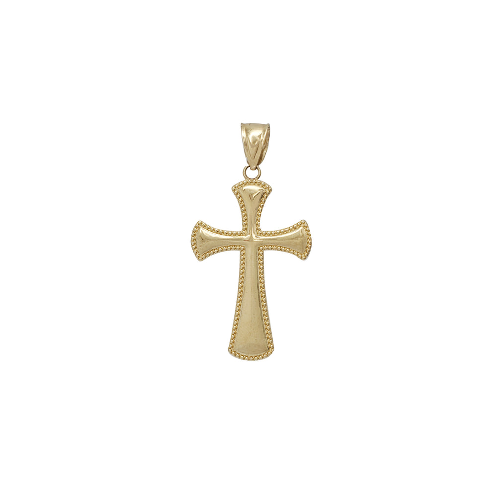 Diamond-Cut Cross Pendant (14K)