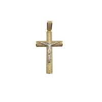 Pendant Crucifix Puffy Iced-Out (14K)