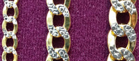 Two-Tone Lightweight Flat-Link Cuban Necklace 10K - Lucky Diamond 恆福珠寶金行 New York City 169 Canal Street 10013 Jewelry store Playboi Charlie Chinatown @luckydiamondny 2124311180