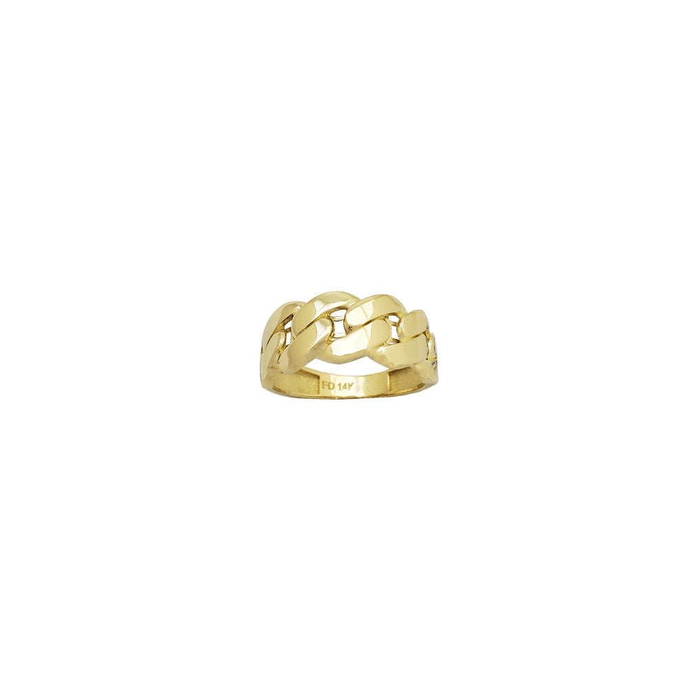 Lightweight Miami Cuban Ring (14K)