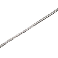 Iced-Out Cubic Zirconia Fancy tennis armband (silfur)