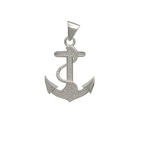 Zirconia Anchor Pendant (Silver)