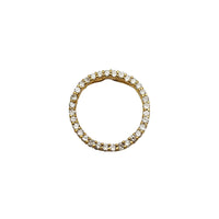 CZ Circle Pendant (14K)