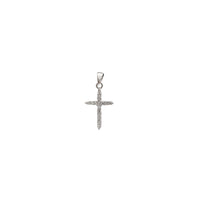 Mini Cz Cross Pendant (Silver)