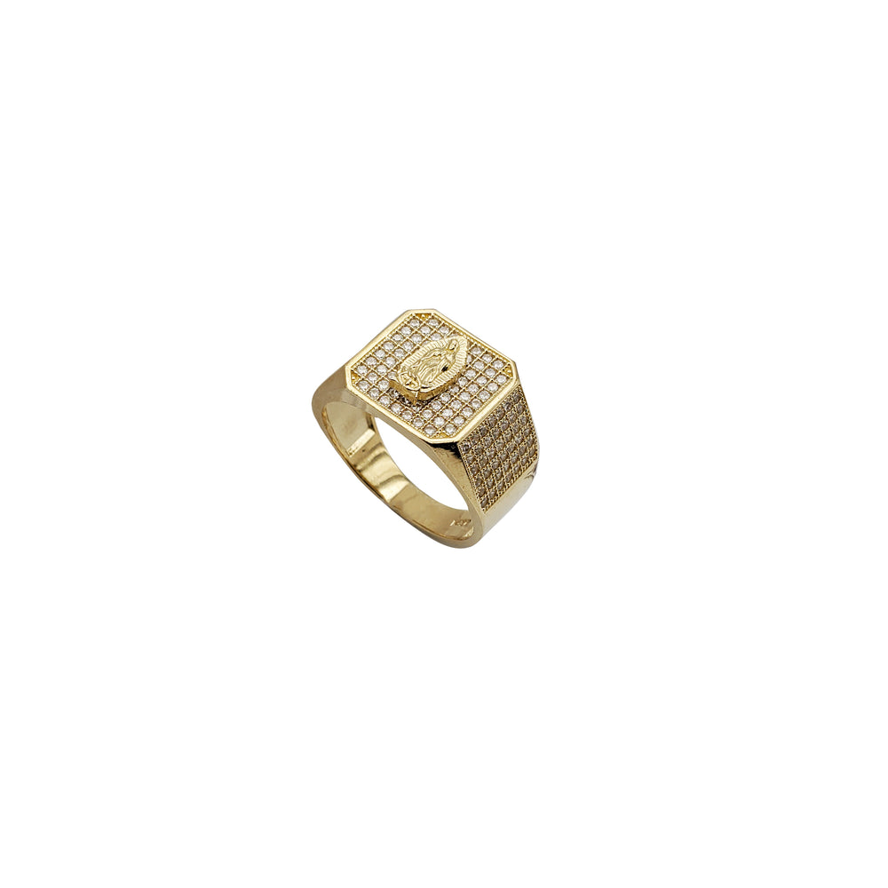 Cubic Zirconia Guadalupe Ring (14K)