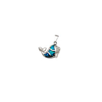 Blue Opal Fish Pendant (Silver)