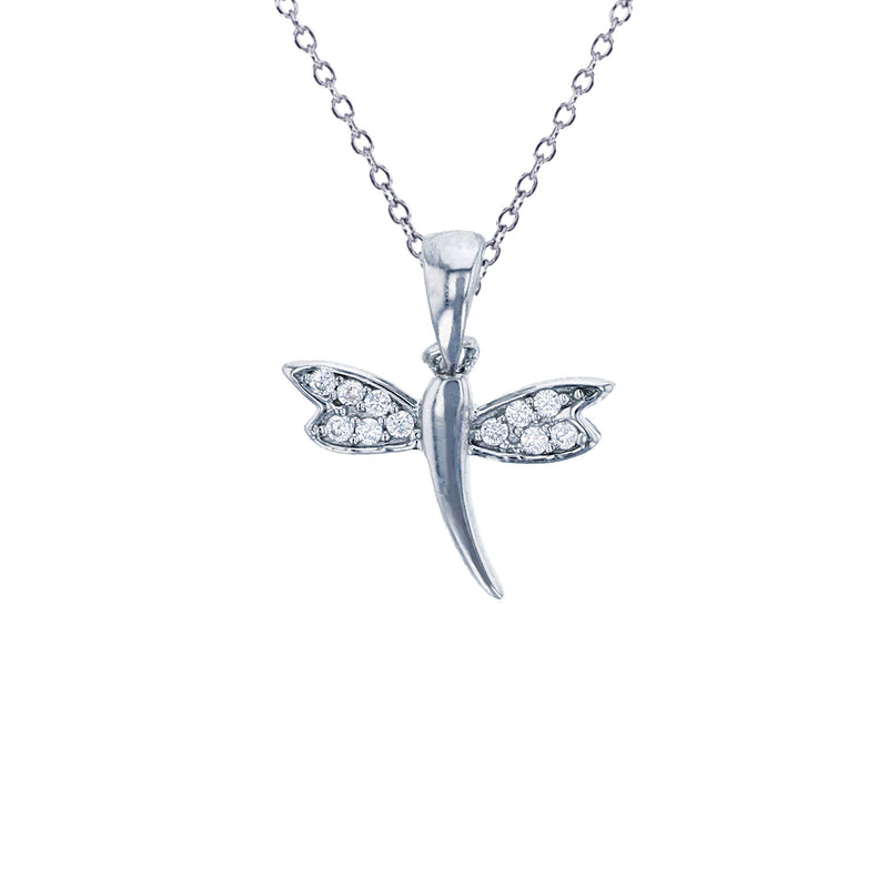 Dragonfly Necklace (Silver)