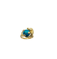 Turquoise Dragon Ring (14K)