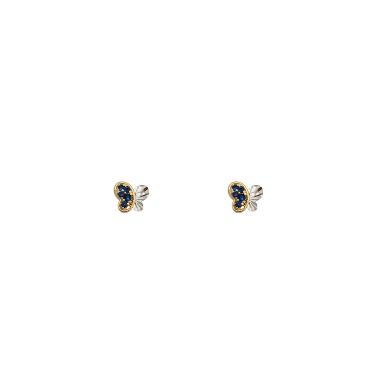 Mini Butterfly Stud Earrings (14K)