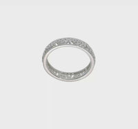 Cancer Zodiac Sign Band Ring (Silver)