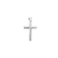 Diamond-Cut Cross Pendant (Silver)