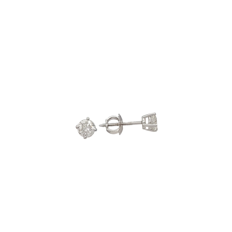 Single Diamond Stud Earrings (14K)