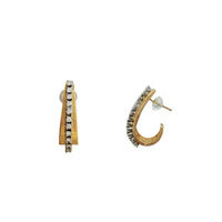 Skating Blade Stud Earrings (14K)