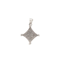 Ice-Out Diamond Rhombus Pendant (14K)