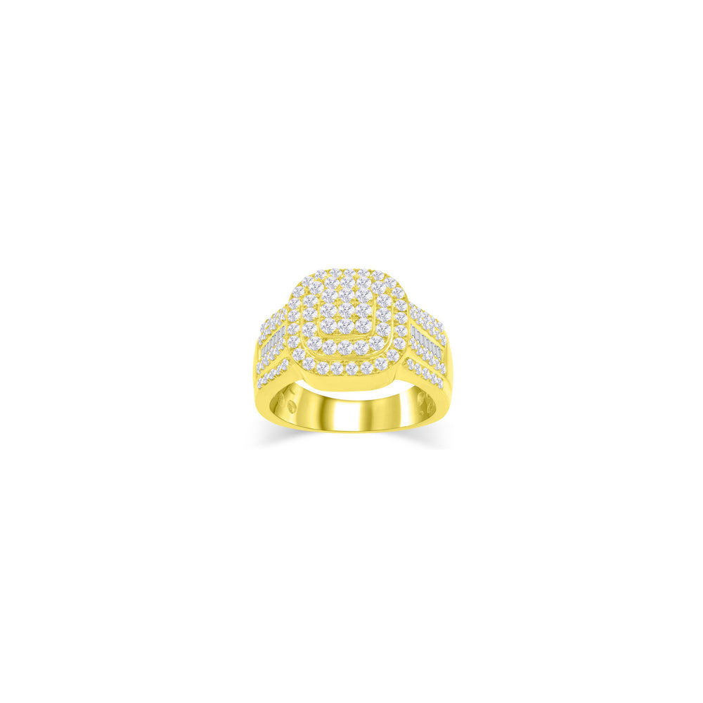 Diamond Baguette & Round Ring (14K)