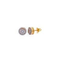 Diamond Round Earrings (14K)