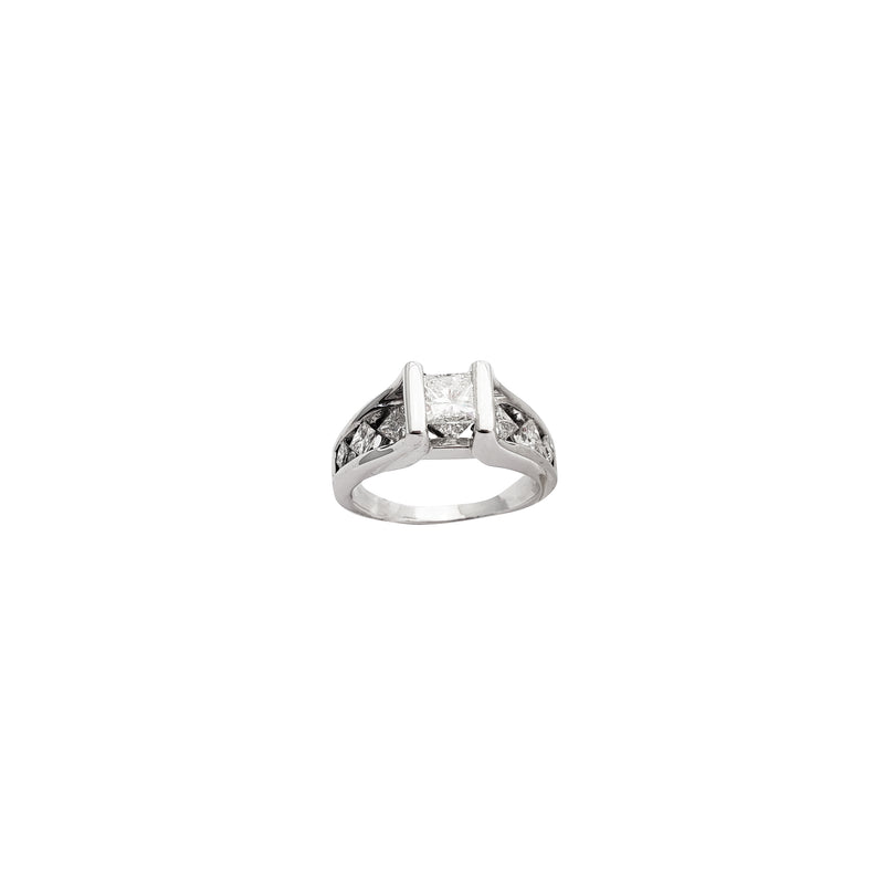 Princess Cut Diamond Engagement Ring (14K)
