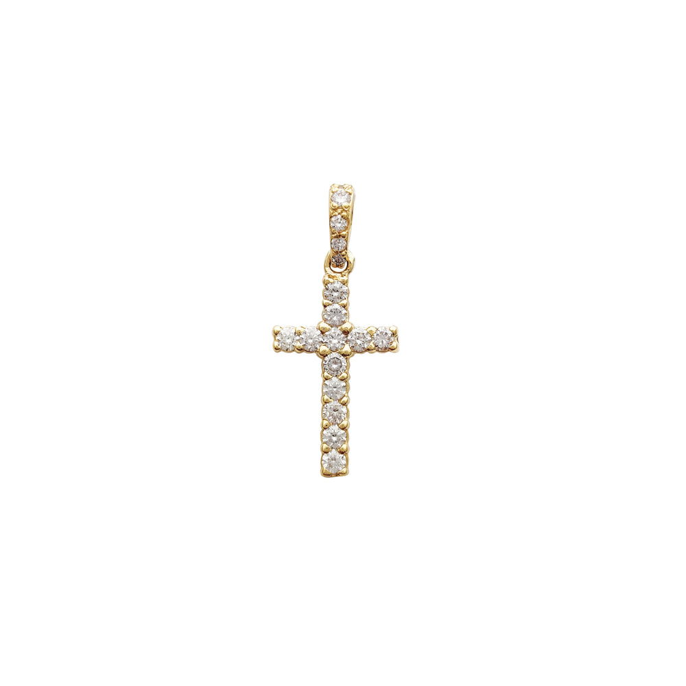 VS Diamond Cross Pendant (14K)
