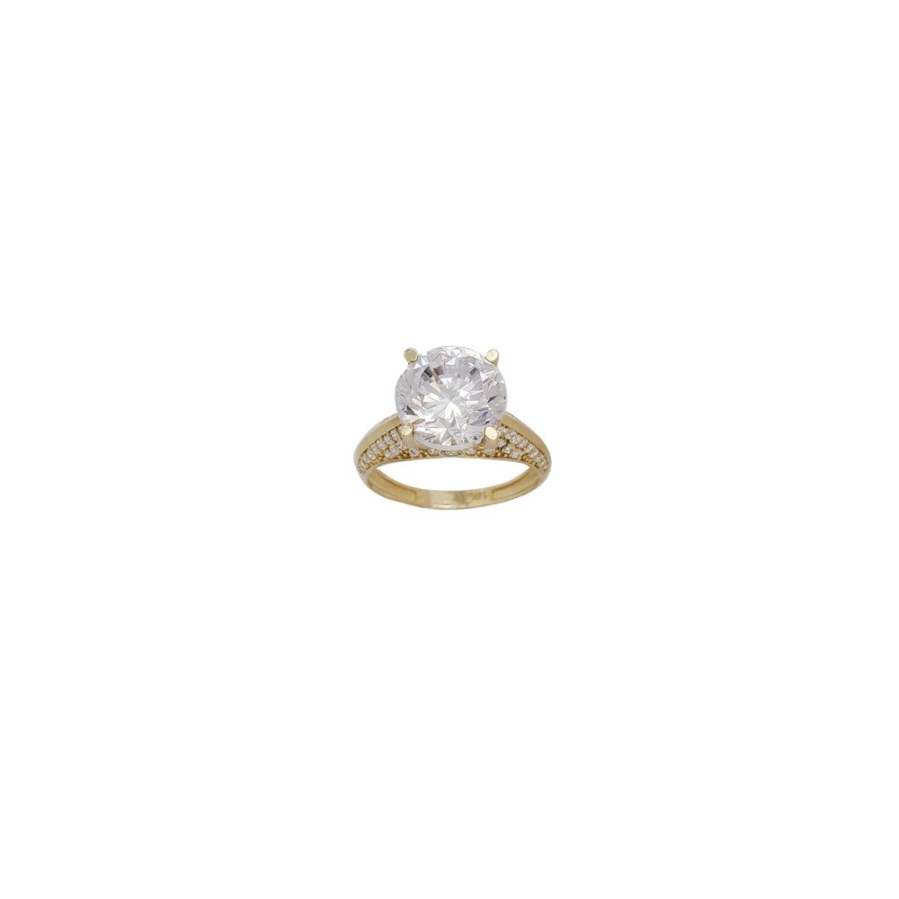 Zirconia Engagement Ring (14K)
