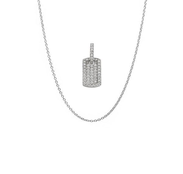 Dog Tag Necklace (Silver)