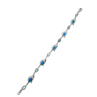Dolphin Blue Opal Bracelet (Silver)