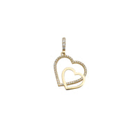 Double Heart Pendant (14K)