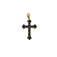 Sun & Twilight Double-Sided Cross Pendant (14K)
