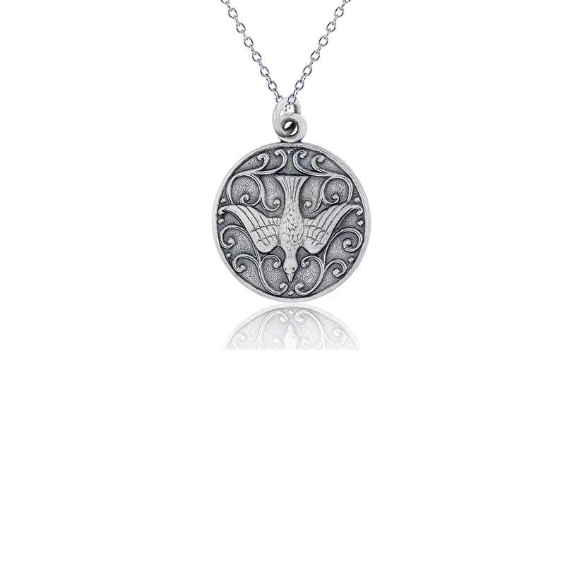 925 Sterling Silver Dove Pendant Necklace – ahuva.com