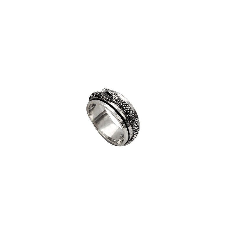 Dragon Band Ring (Silver)