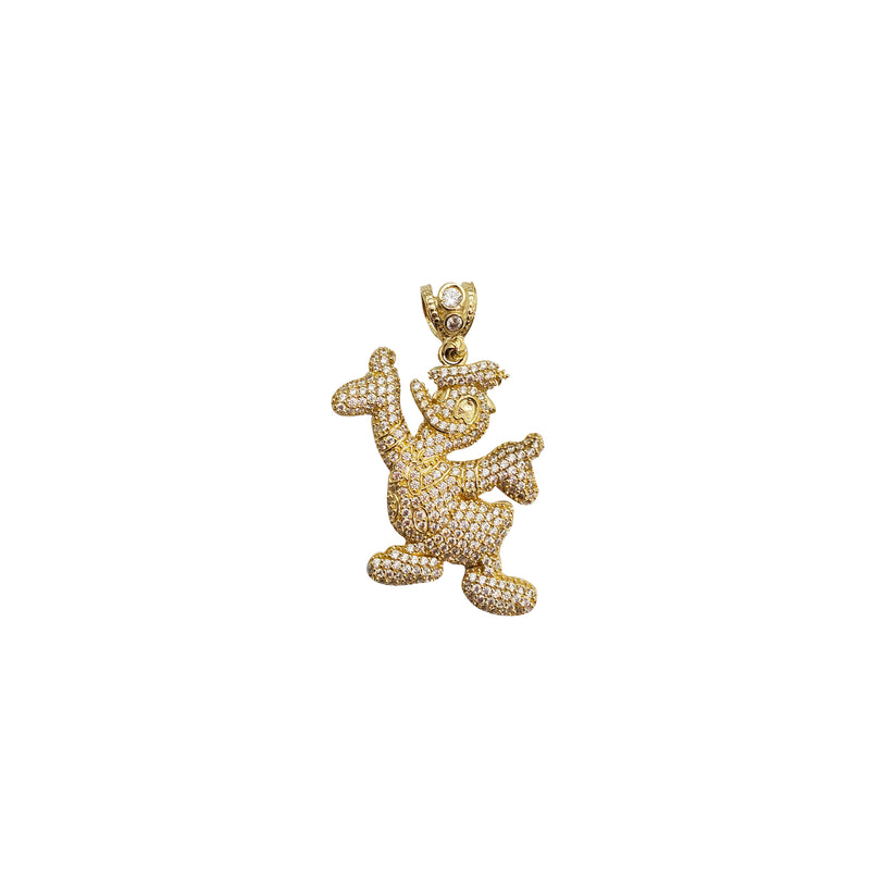 Iced-Out Duck Pendant (14K)