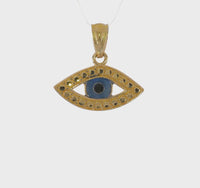 Blue Eye Pendant (14K) 360 - Popular Jewelry - New York
