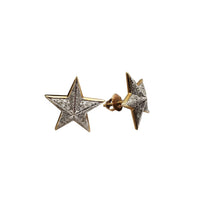 Boucles d'oreilles étoile diamant (10K)