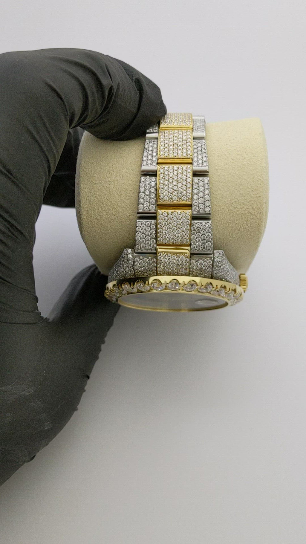 Custom Diamond Rolex Watch DATEJUST 41 mm (126333) - Ka letsohong