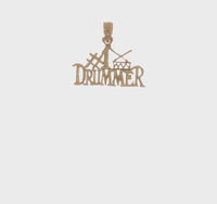Pendant "#1 Drummer" (14K)