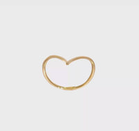 I-Chevron Stackable Ring (14K) 360 - Popular Jewelry - I-New York