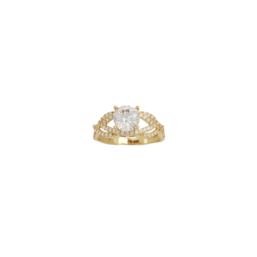 Zirconia Engagement Ring (14K)
