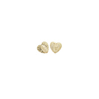 Virgin Mary Heart Earrings (14K)