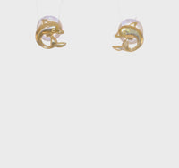 Dolphin Stud Earrings (14K)