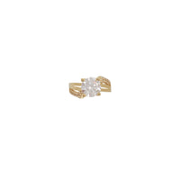 Zirconia 3-Row Engagement Ring (14K)