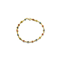 Multicolor Evil Eye Bracelet (14K)