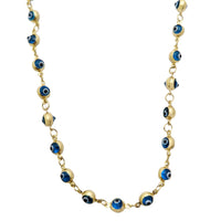 Blue Evil Eye Necklace (14K)