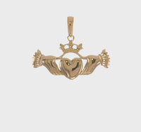 Glossy Claddagh Pendant (14K)
