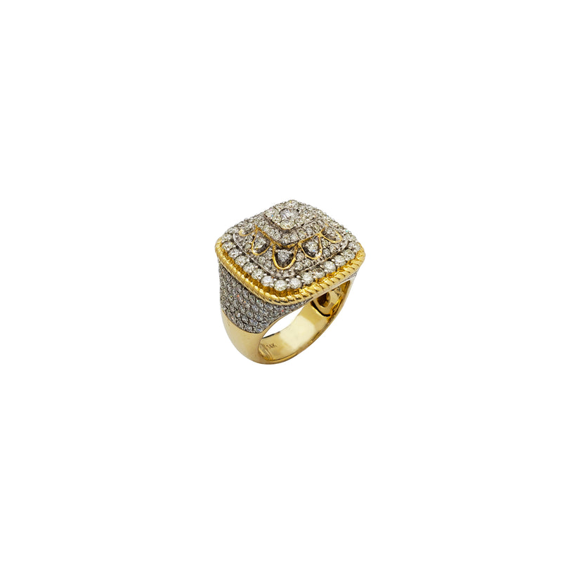 Iced-Out Diamond Ring (14K)
