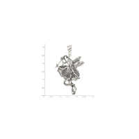 Antiqued Fairy Pendant (Silver)