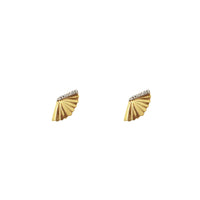 Fan Diamond Earrings (14K)
