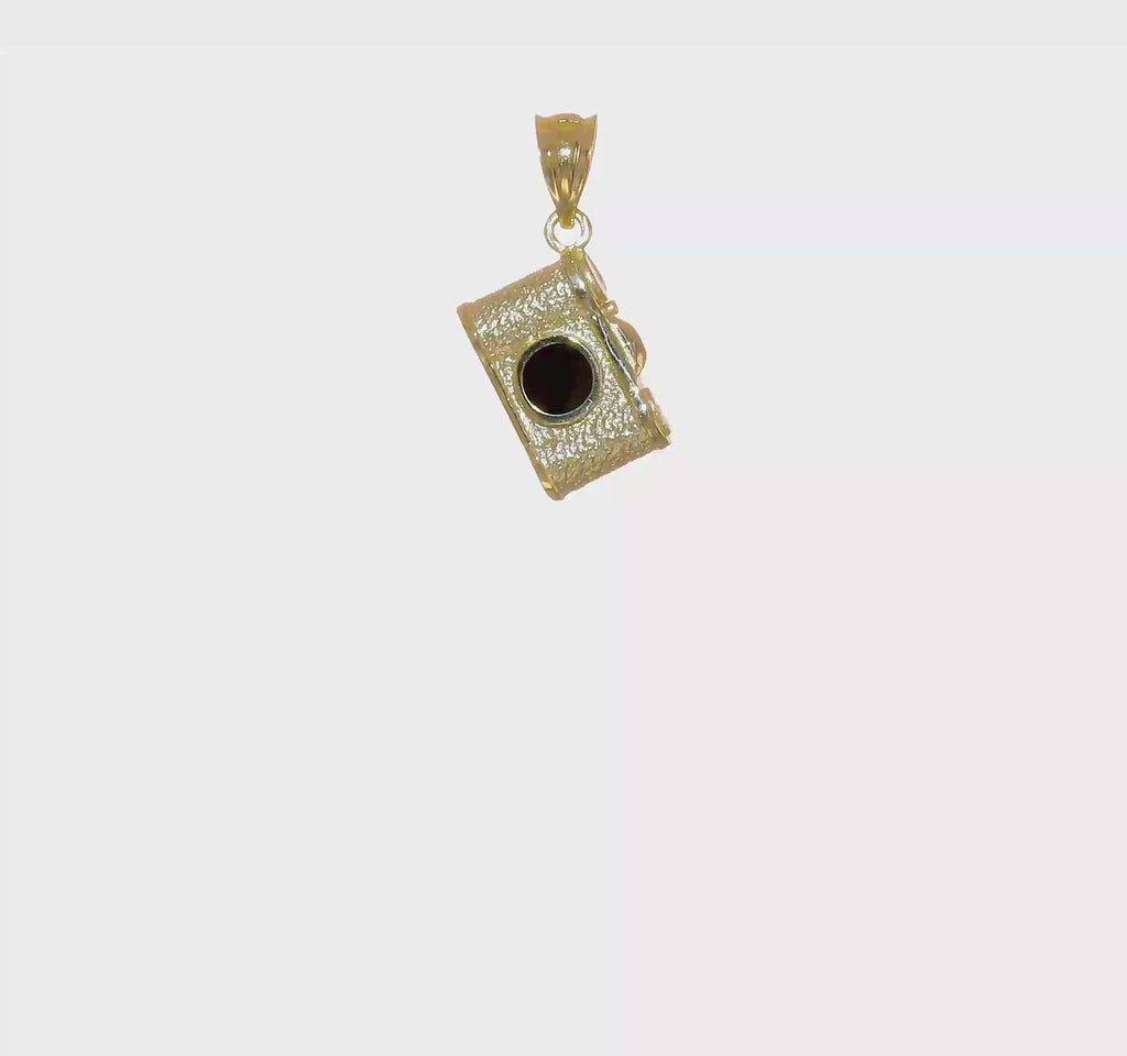Film Camera Enamel Pendant (14K) 360 - Popular Jewelry - New York
