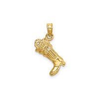 Firefighter Boot Pendant (14K)